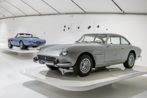 classic ferrari at exhibition »Greatest Hits« at Enzo Ferrari-Museum Modena 