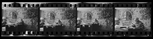 Portrait des französischen Textilkünstlers Jean Lurçat