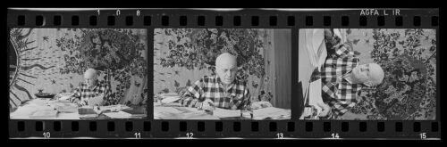 Portrait des französischen Textilkünstlers Jean Lurçat