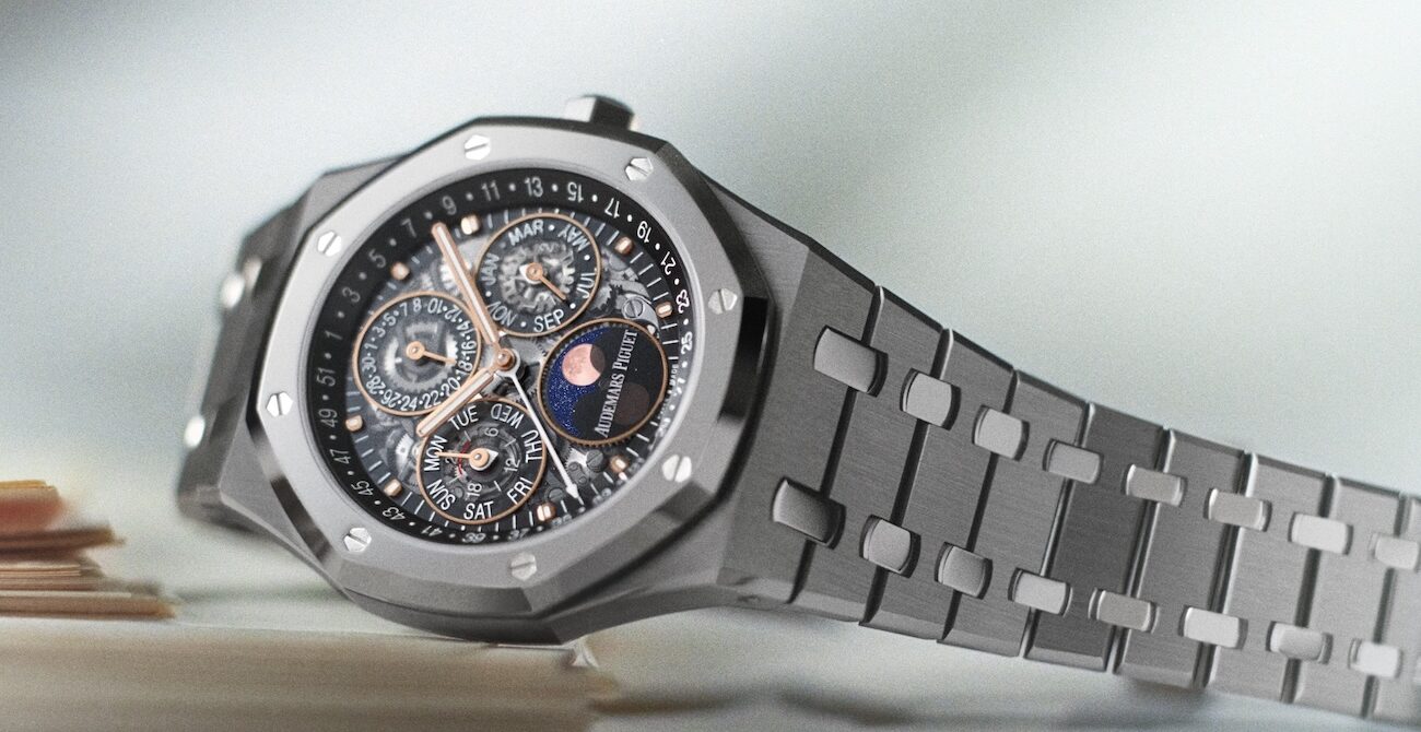 New Audemars Piguet Royal Oak Selfwinding Perpetual Calendar Openworked with the All-New Calibre, presented at Watches & Wonders 2026