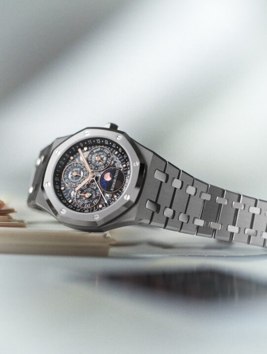 New Audemars Piguet Royal Oak Selfwinding Perpetual Calendar Openworked with the All-New Calibre, presented at Watches & Wonders 2026