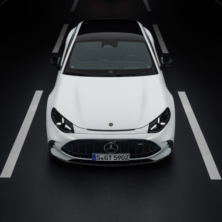 front view of the new mercedes-amg 4 -door coupe