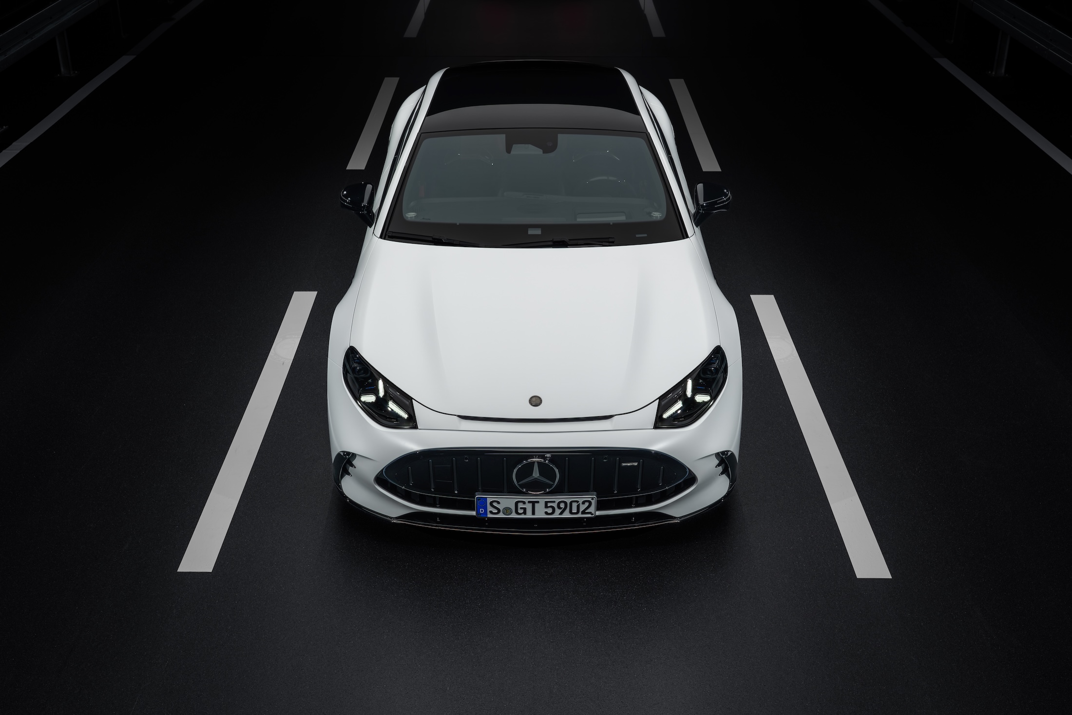 front view of the new mercedes-amg 4 -door coupe