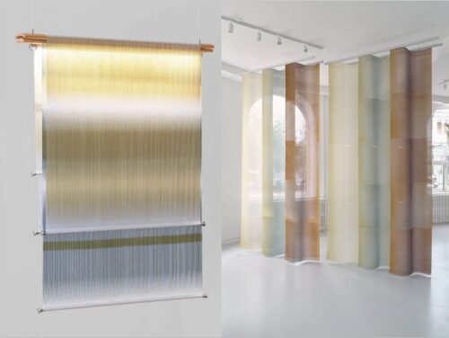 innenkreis gallery in copenhagen shown during 3daysofdesign with textile artworks from Trine Tronhjem and Liv Marie Rømer
