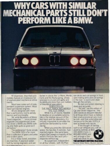 vintage ads of 50 years of bmw of north america
