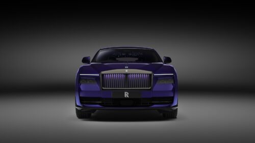 exterior front shot of rolly royce black badge model 