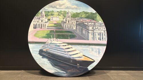 Painting of artist Tai Shan Schierenberg Greenwich Scenic Eclipse II