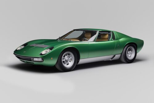 exterior design lamborghini miura in green 