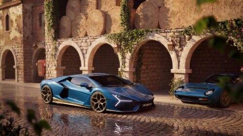 Lamborghini Revuelto Miura 60° Homage in blue