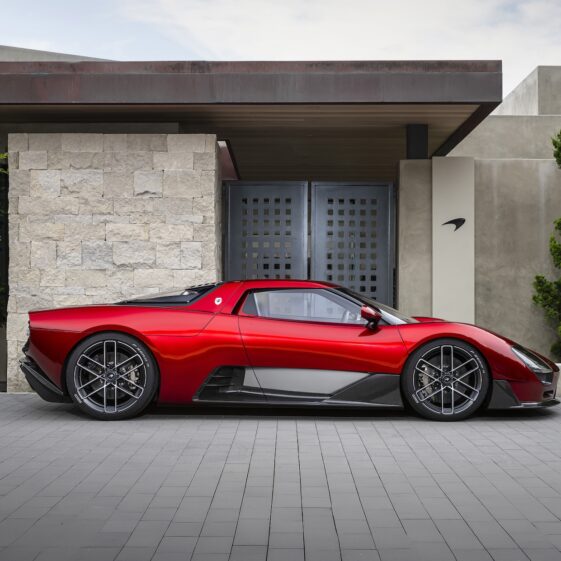 Red McLaren McL 6GT Concept at monterey car week 2026 pebble beach