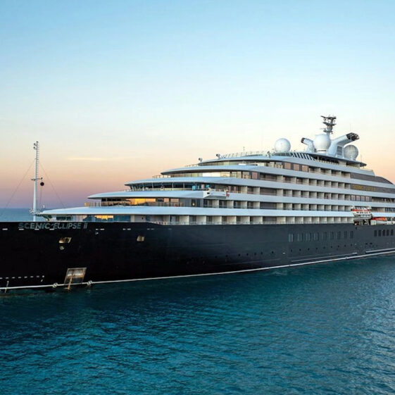 exterior shot of scenic eclipse II at sea