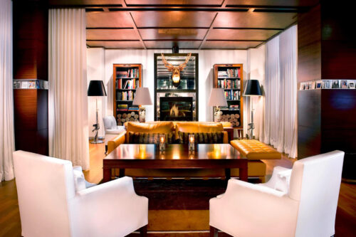 dining room sls hotel beverly hills with interior design objects by designer philippe starck