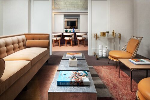 presidential suite of the sls hotel beverly hills with interior design objects by designer philippe starck
