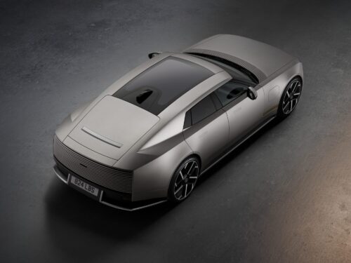 top view of jaguar Type 01 silver design 