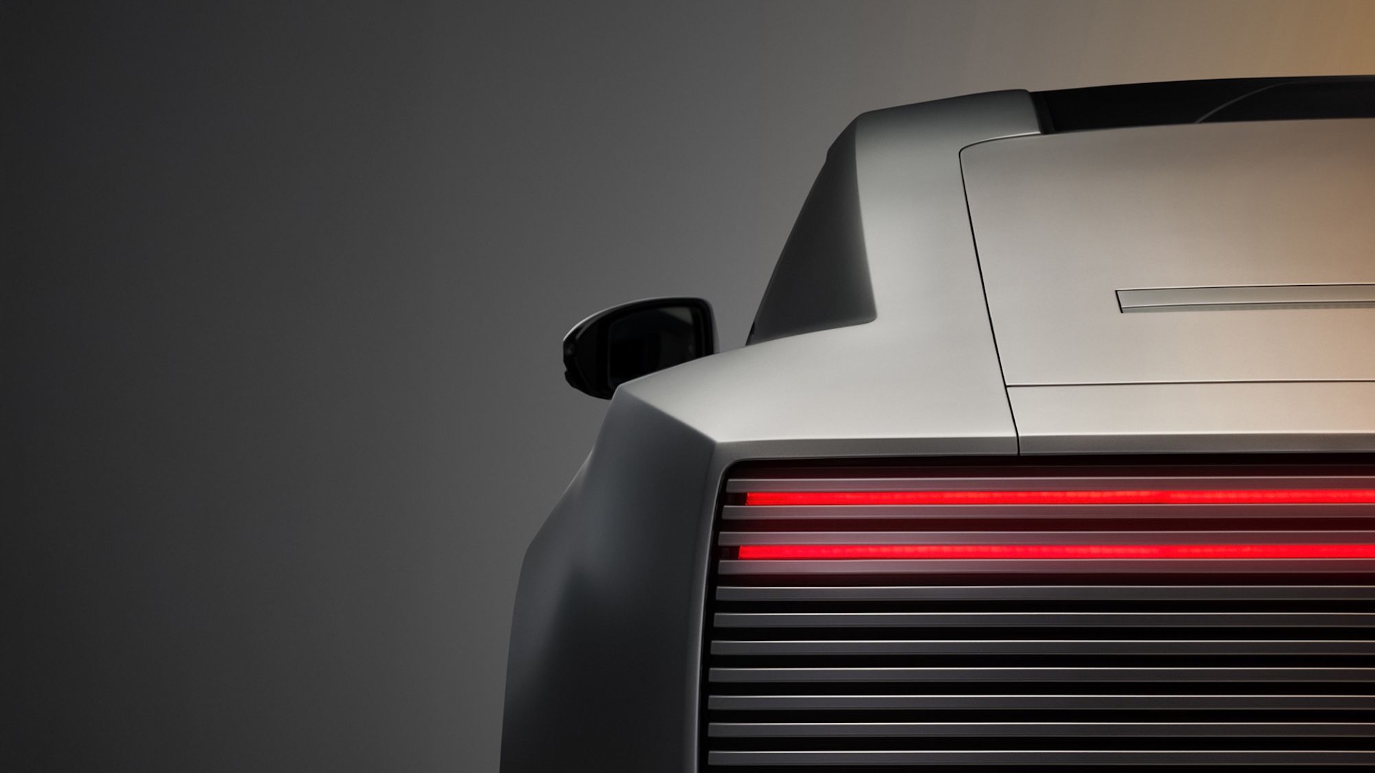 rear view Jaguar Type 01 silver design