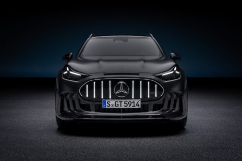 front of the new Mercedes-AMG GT SUV
